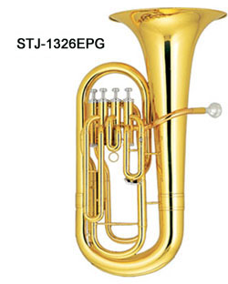 Euphonium 4 Pistons,Bb Key,Yellow Brass,300mm(Bell Diameter),14.4mm(Bore Size)